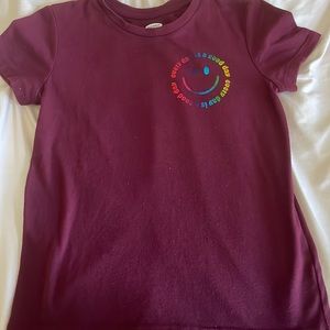 maroon tee for kids